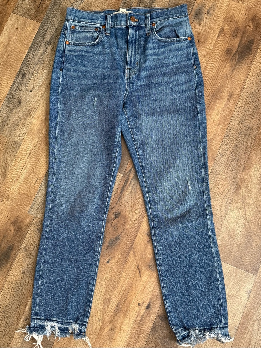 Madewell Blue Cropped Ankle Jeans